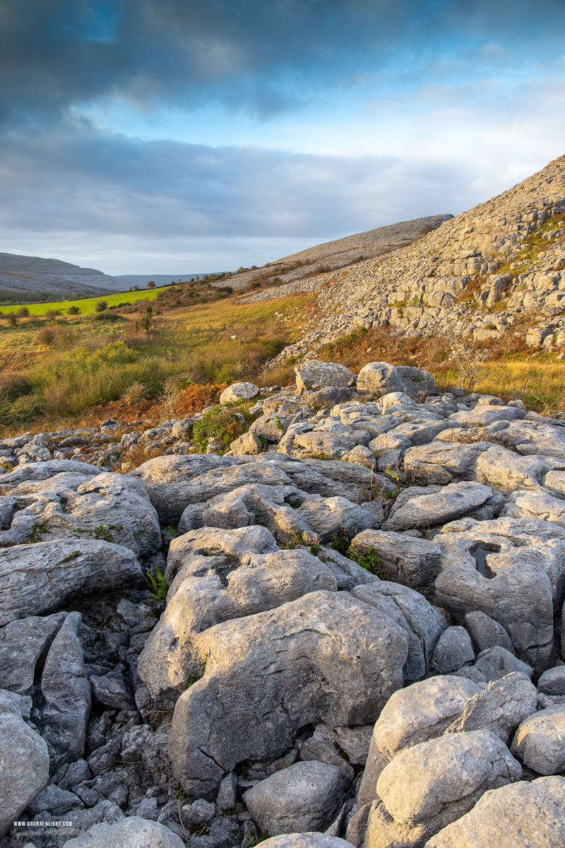 Abbey Hill Burren Clare Ireland - abbey hill,autumn,november,hills,golden