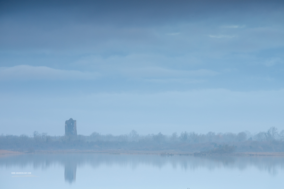 Boston Clare Ireland - boston,castle,cloodooan,january,lowlands,mist,reflections,tower,winter,monthly-pick