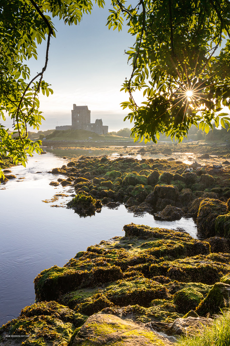 Dunguaire Castle Kinvara Clare Ireland - castle,dunguaire,july,landmark,reflections,summer,sunrise,sunstar,portfolio,golden,coast