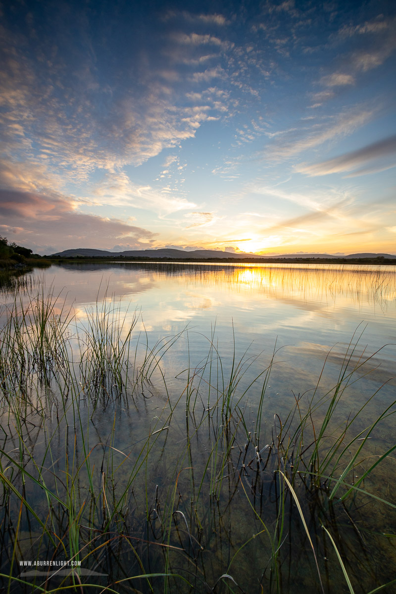 Lough Bunny Clare Ireland - august,golden,lough bunny,lowlands,reflections,summer,sunset,monthly-pick