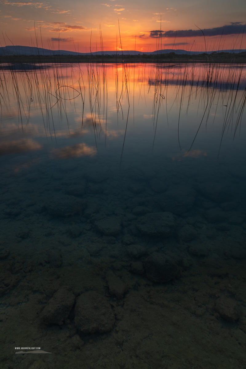 Lough Bunny Clare Ireland - dusk,lough bunny,may,reflections,spring,lowlands,dark,pick-lowland