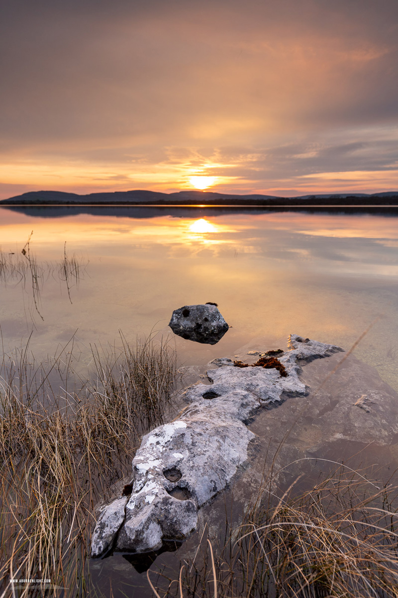 Lough Bunny Clare Ireland - april,golden,lough bunny,reflections,spring,sunset,portfolio,lowland