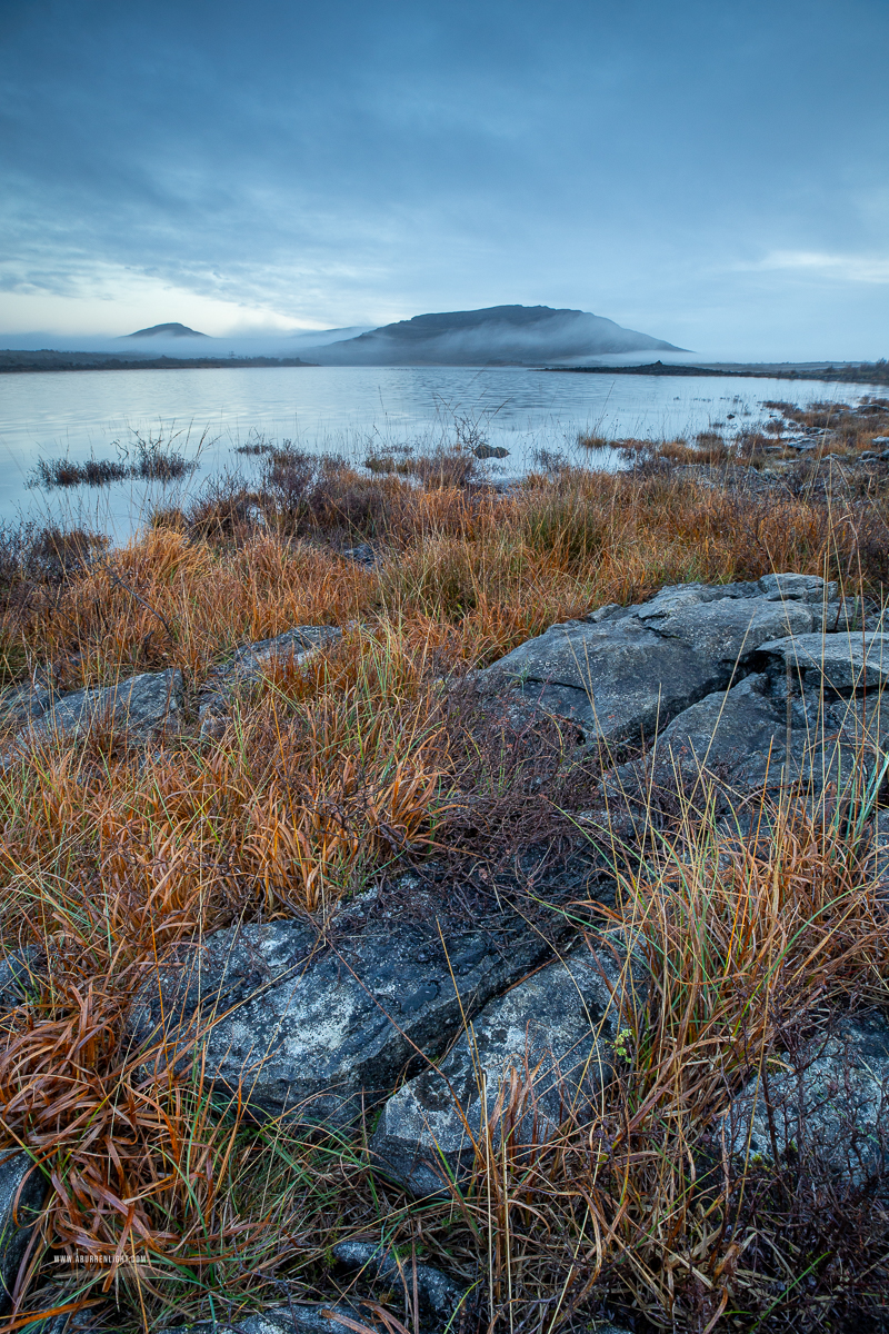 Mullaghmore Burren National Park Clare Ireland - autumn,blue,mist,mullaghmore,november,park