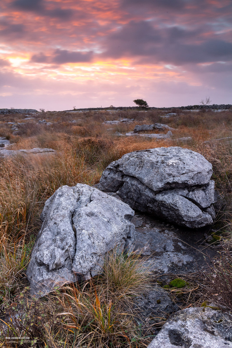Mullaghmore Burren National Park Clare Ireland - long exposure,mullaghmore,november,pink,sunrise,winter,park