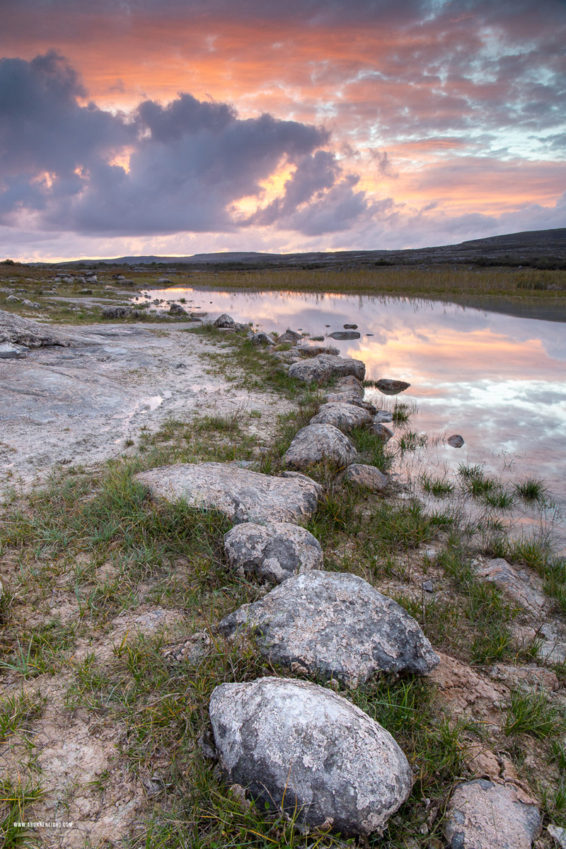 Mullaghmore Burren National Park Clare Ireland - autumn,mullaghmore,orange,september,sunset,park