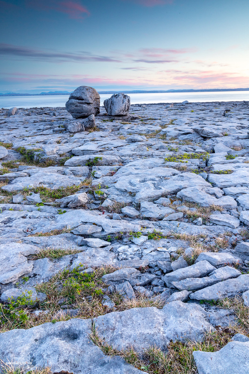 Murrooughtoohy Black Head Fanore Wild Atlantic Way Clare Ireland - black head,erratic,may,murrooughtoohy,spring,sunrise,coast,blue