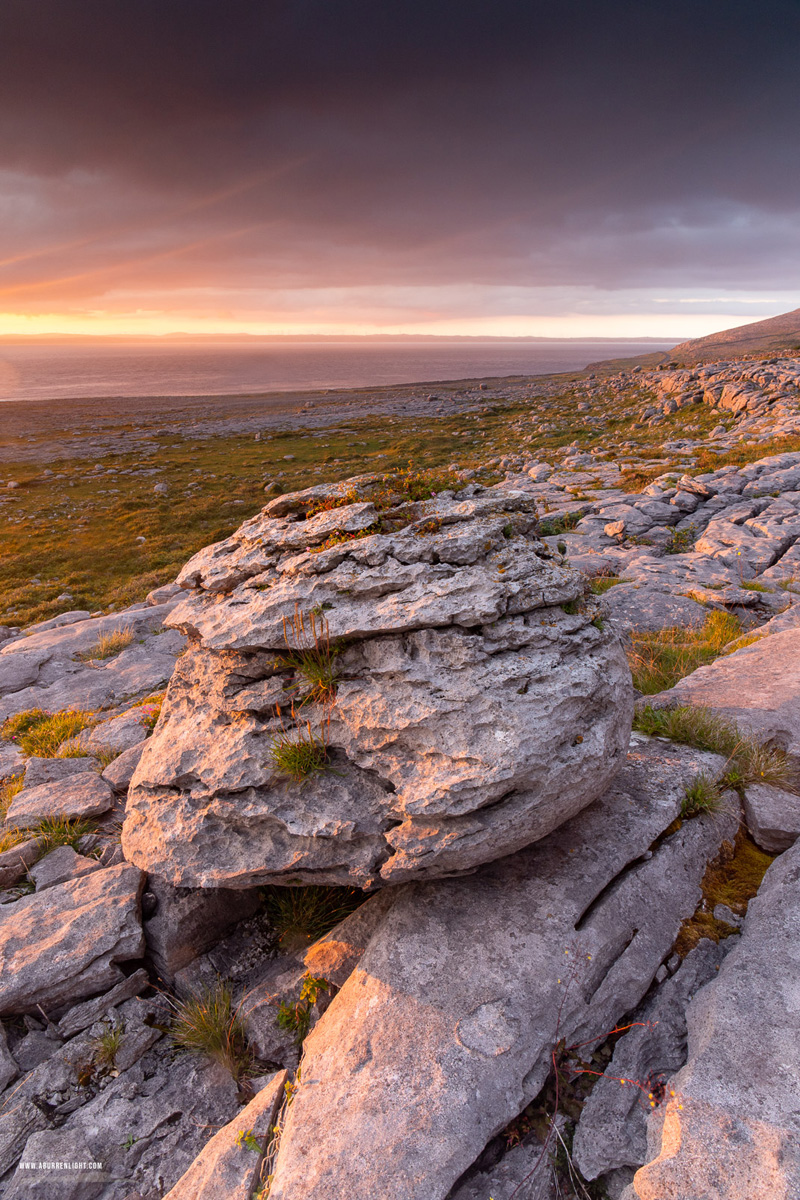 Murrooughtoohy Black Head Fanore Wild Atlantic Way Clare Ireland - black head,erratic,murrooughtoohy,july,summer,sunset,coast