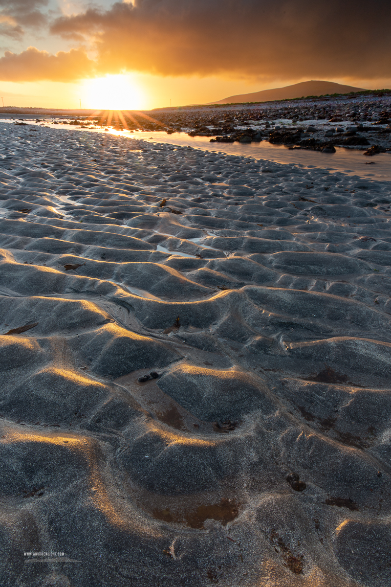 The Aughinish Peninsula Wild Atlantic Way Kinvara Clare Ireland - aughinish,december,golden,sand ripples,sunrise,sunstar,winter,coast,pick-coast,portfolio