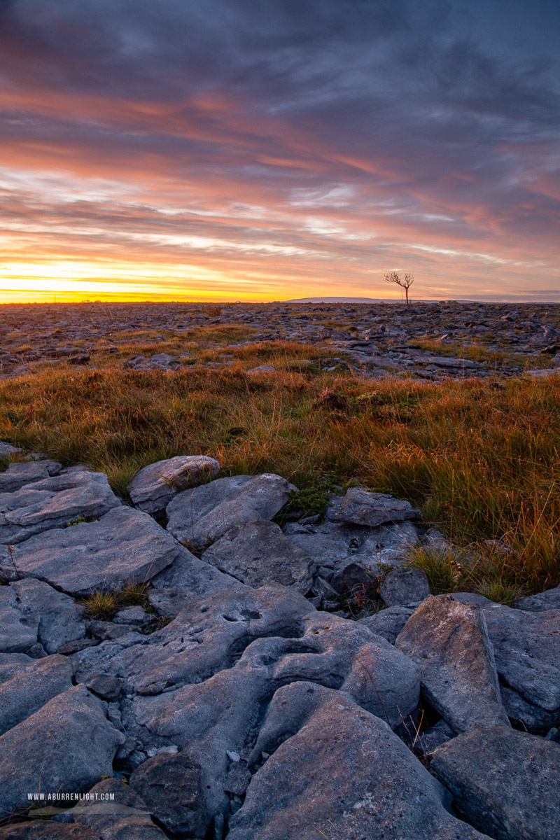 The Burren Clare Ireland - autumn,lowlands,red,september,twilight,pick-lowland, monthly-pick