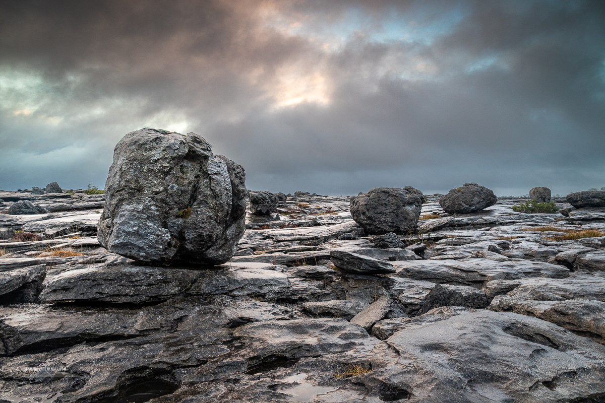 The Burren Clare Ireland - erratic,february,lowlands,sunrise,winter