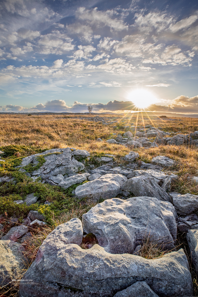 The Burren Clare Ireland - evening,golden,lowlands,march,sunset,sunstar,winter