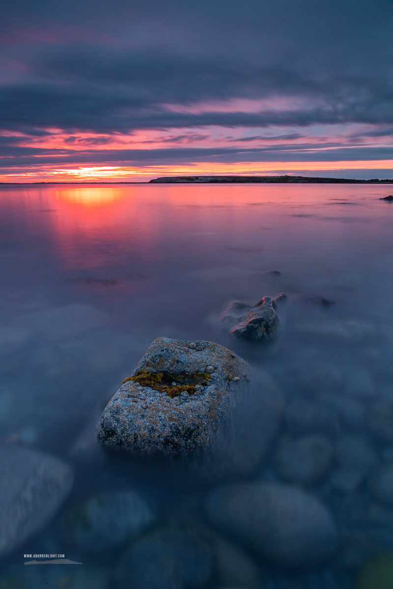 The Flaggy Shore Kinvara Wild Atlantic Way Clare Ireland - favourite,flaggy shore,june,long exposure,red,spring,twilight,coast,pick-coast,limited