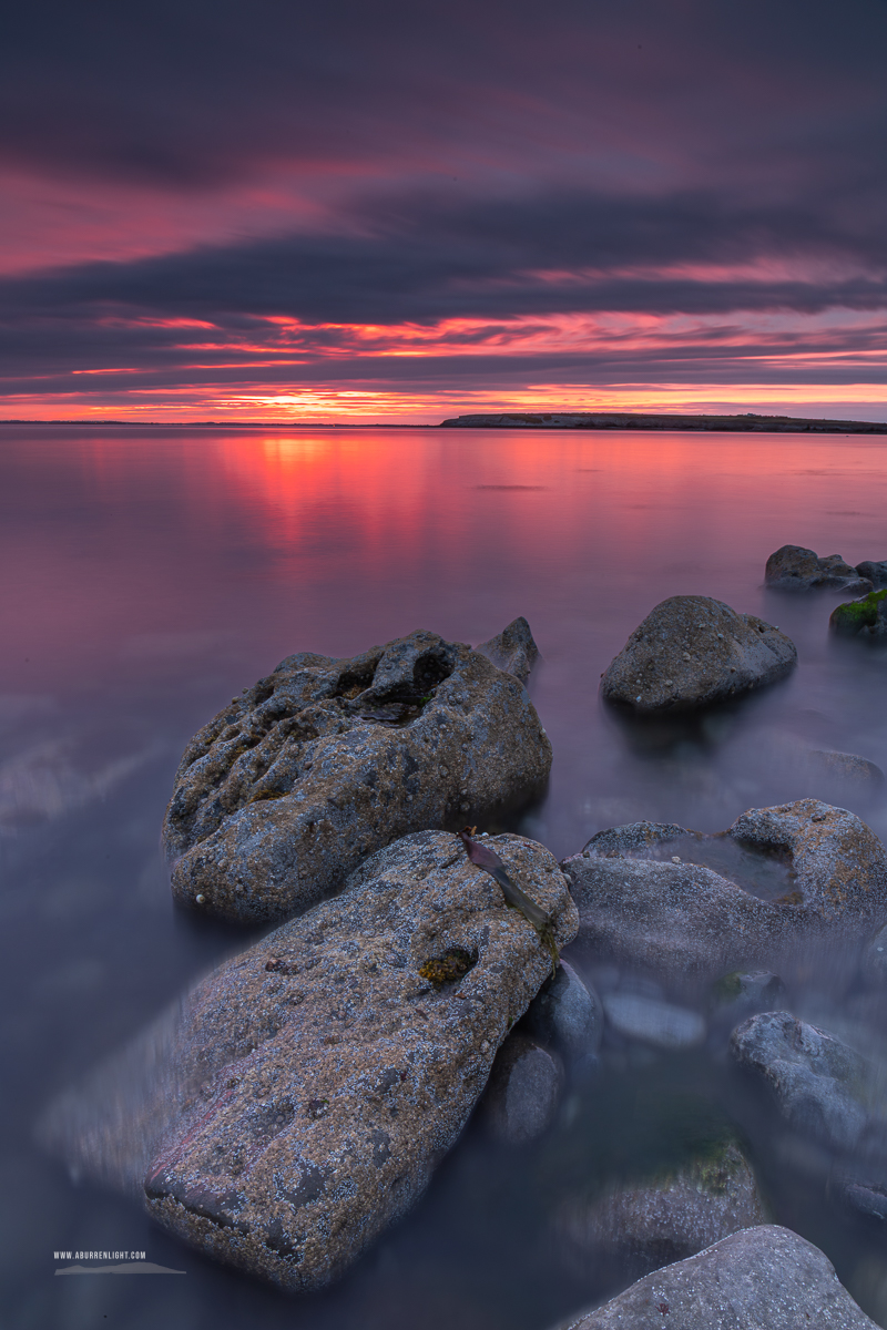 The Flaggy Shore Kinvara Wild Atlantic Way Clare Ireland - favourite,flaggy shore,june,long exposure,red,spring,twilight,coast,pick-coast,limited