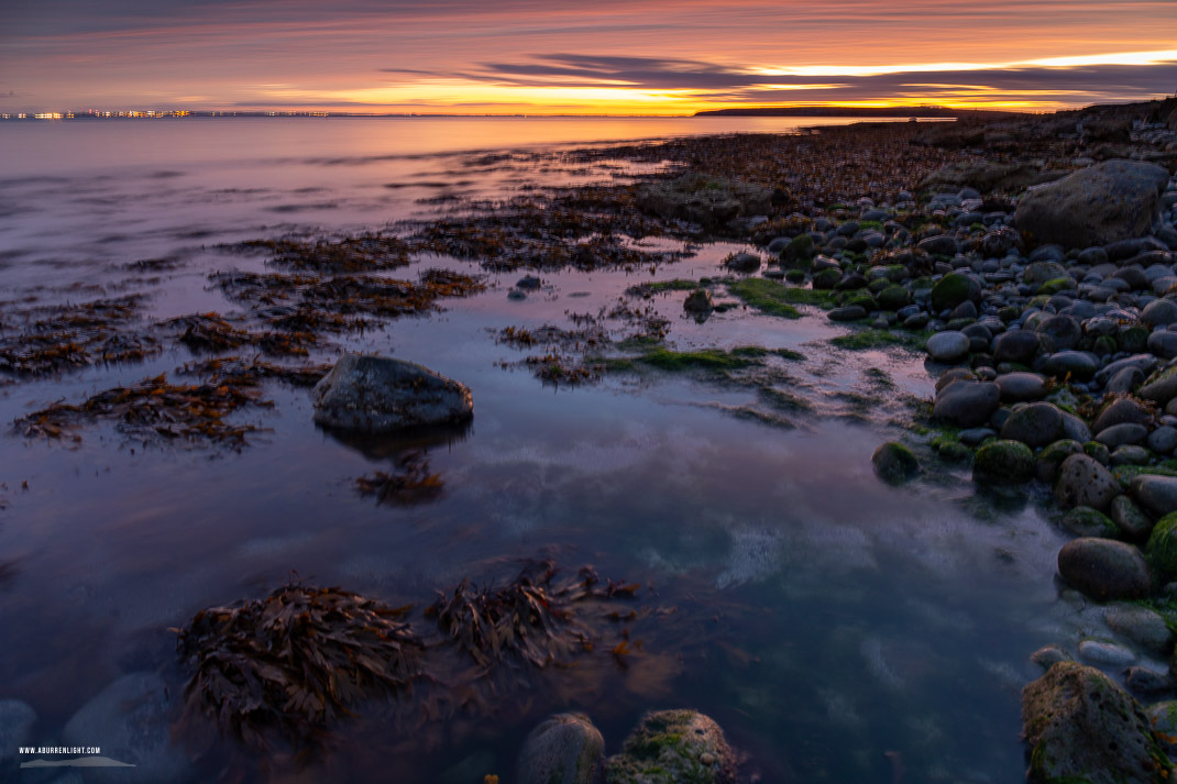 The Flaggy Shore Kinvara Wild Atlantic Way Clare Ireland - autumn,flaggy shore,long exposure,october,orange,twilight,coast