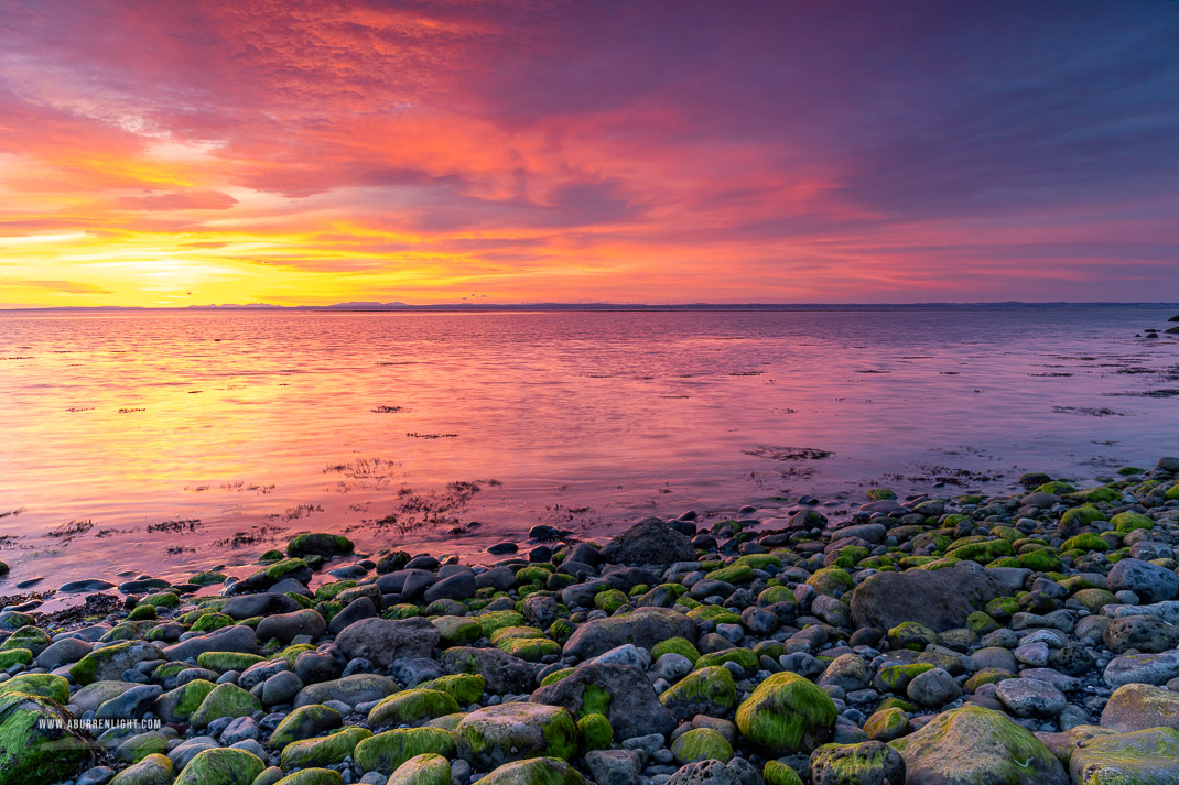 The Flaggy Shore Kinvara Wild Atlantic Way Clare Ireland - afterburn,coast,dusk,flaggy shore,golden,may,orange,red,spring,sunset