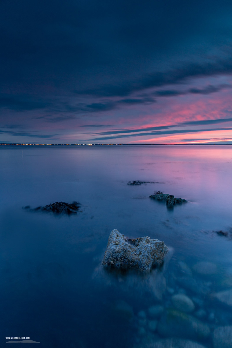 The Flaggy Shore Kinvara Wild Atlantic Way Clare Ireland - flaggy shore,june,long exposure,pink,spring,twilight,coast,mauve