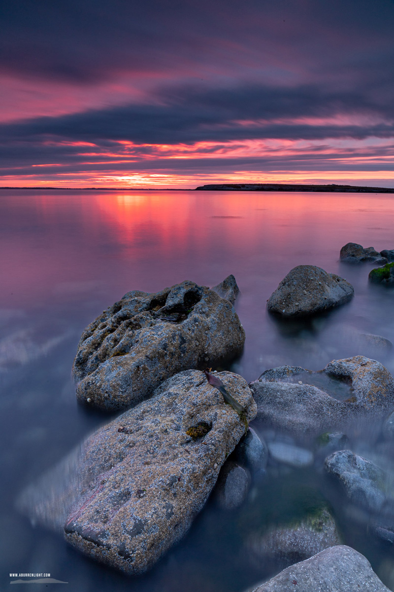The Flaggy Shore Kinvara Wild Atlantic Way Clare Ireland - flaggy shore,june,long exposure,pink,mauve,spring,twilight,portfolio,coast