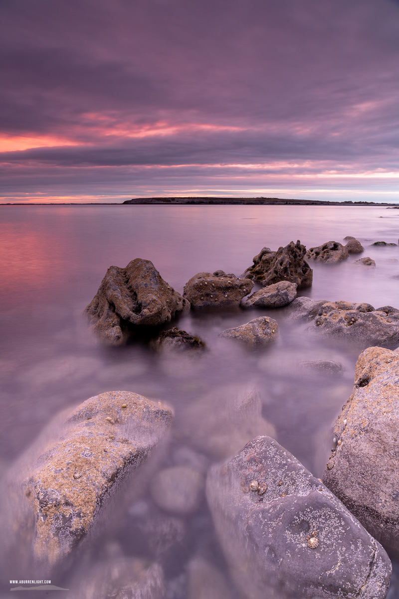 The Flaggy Shore Kinvara Wild Atlantic Way Clare Ireland - flaggy shore,june,long exposure,pink,spring,twilight,coast