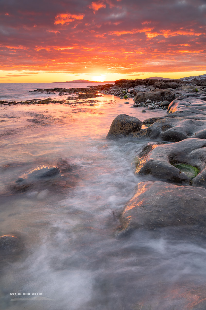 The Rine Peninsula Ballyvaughan Wild Atlantic Way Clare Ireland - august,ballyvaughan,long exposure,red,rine,summer,sunrise,coast