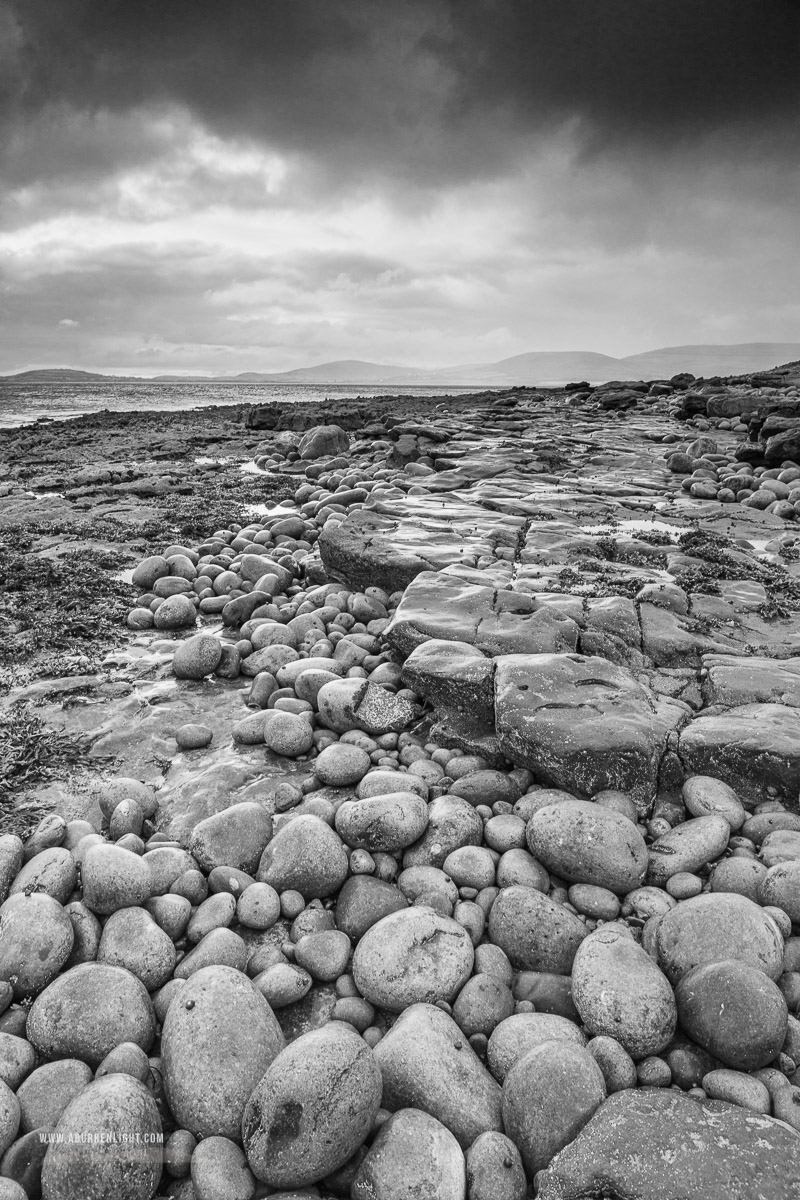 The Rine Peninsula Ballyvaughan Wild Atlantic Way Clare Ireland - monochrome,ballyvaughan,boulders,coast,july,rine,summer