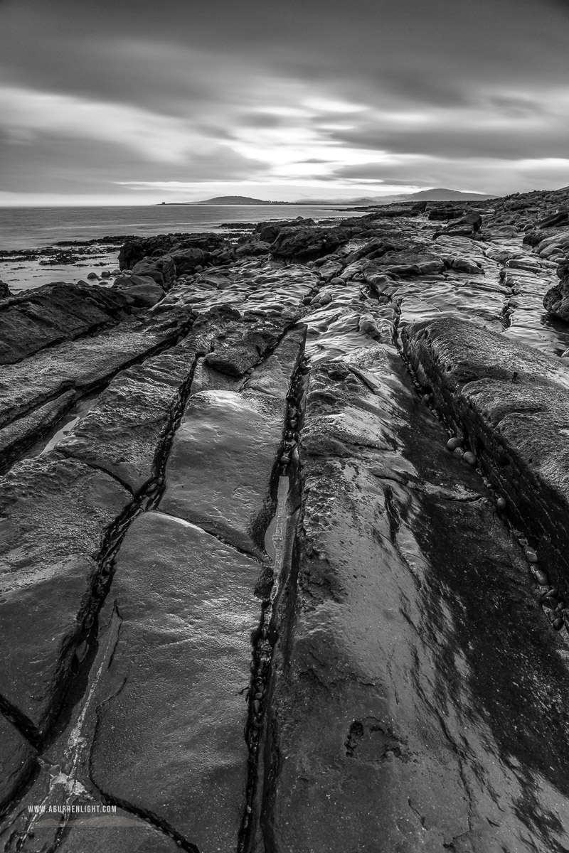 The Rine Peninsula Ballyvaughan Wild Atlantic Way Clare Ireland - monochrome,ballyvaughan,blue,coast,long exposure,november,rine,twilight,winter