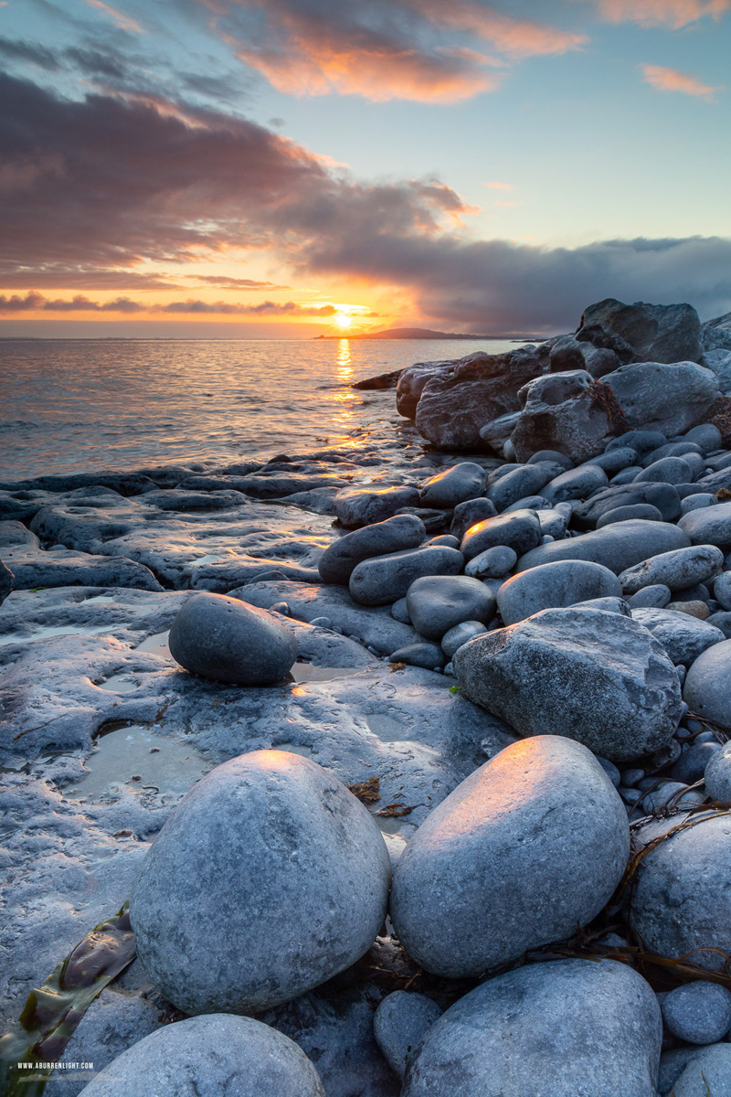 The Rine Peninsula Ballyvaughan Wild Atlantic Way Clare Ireland - august,ballyvaughan,rine,summer,sunrise,sunstar,coast,golden hour