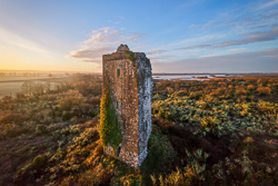 boston,cloodooan,february,landmark,lowlands,ruin,skaghard,sunrise,tower,winter,drone