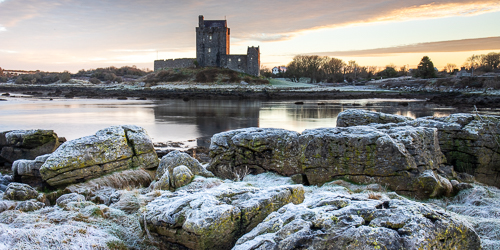 coast,dunguaire,favourite,frost,january,kinvara,landmark,long exposure,panorama,reflections,sunrise,winter,coast,castle