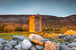 april,blog,castle,coast,gleninagh,golden,landmark,spring,sunrise