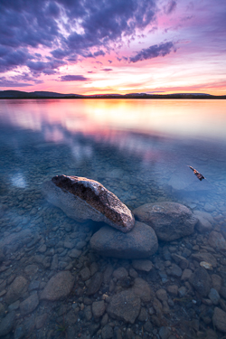 dusk,long exposure,lough bunny,may,reflections,spring,lowlands
