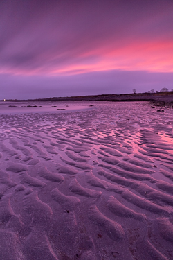 coast,december,long exposure,pink,rosshill,sand ripples,twilight,winter