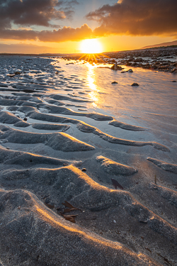 aughinish,december,golden,sand ripples,sunrise,sunstar,winter,coast,pick-coast,portfolio