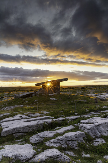 The charismatic dolmen of Poulabrone, Roughan hill, co Clare, Ireland