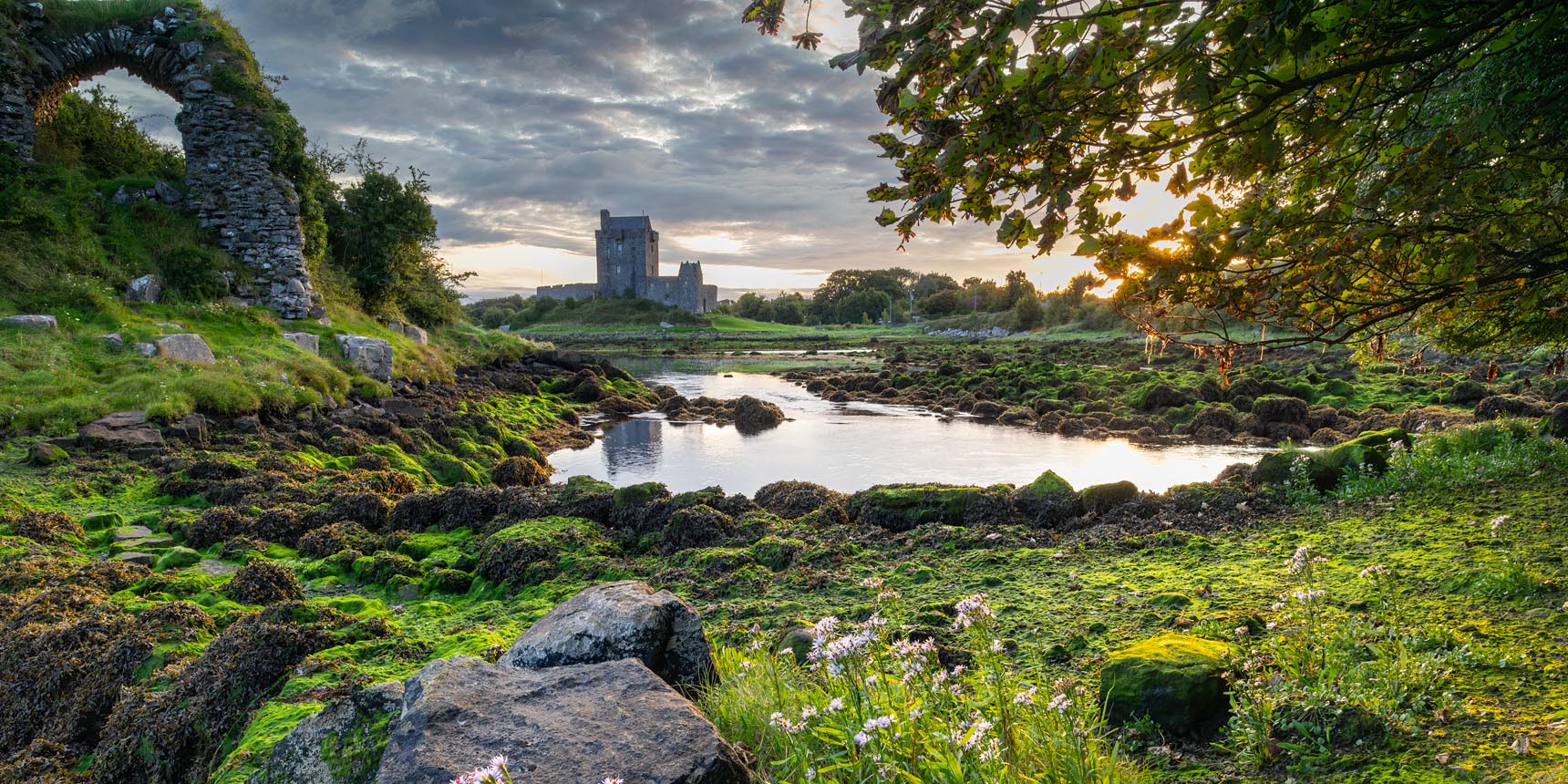 The emblematic Dunguaire castle in Kinvara, co Clare, Ireland